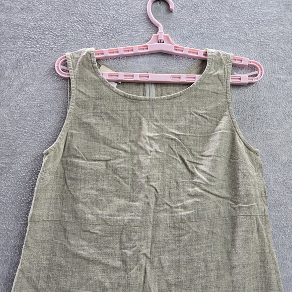 J. Jill Women Dress XS Olive Floral‎ Shift Embroidered Sleeveless - Picture 5 of 9